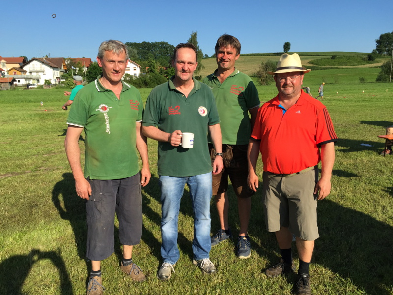 Vierter Sieger Zangberg I mit Peter Ebert, Gerhard Waldmann, Konrad Wittmann und Hermann Huber